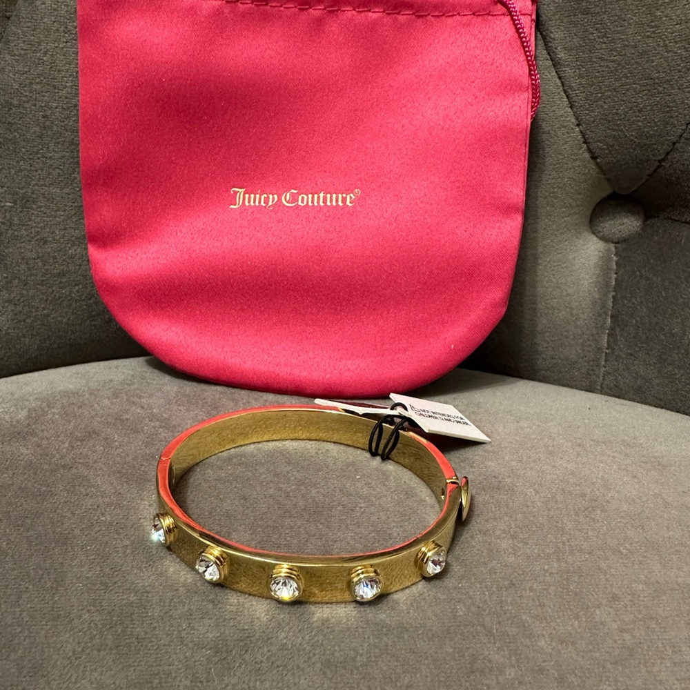 Juicy Couture Gold Bracelet with Crystals